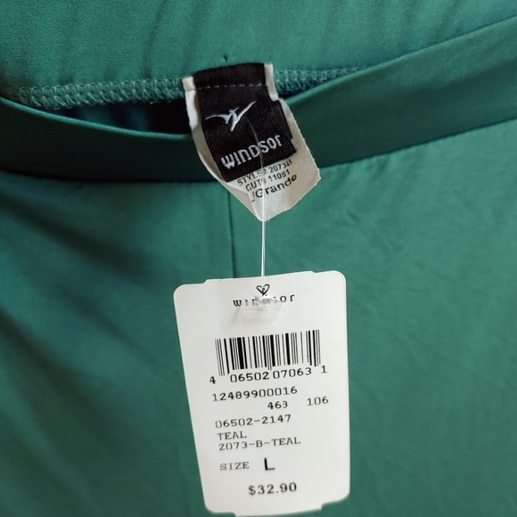 New Windsor Lounge Wear Pajamas - 2-Piece Set, Size Large, Teal - Picture 10 of 15